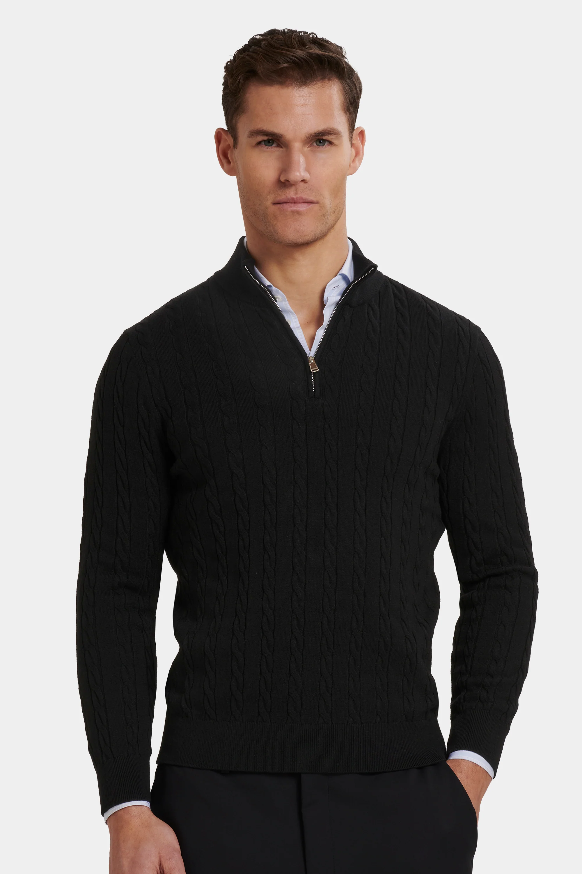 THE ADAMO QUARTER ZIP SWEATER - Image 4