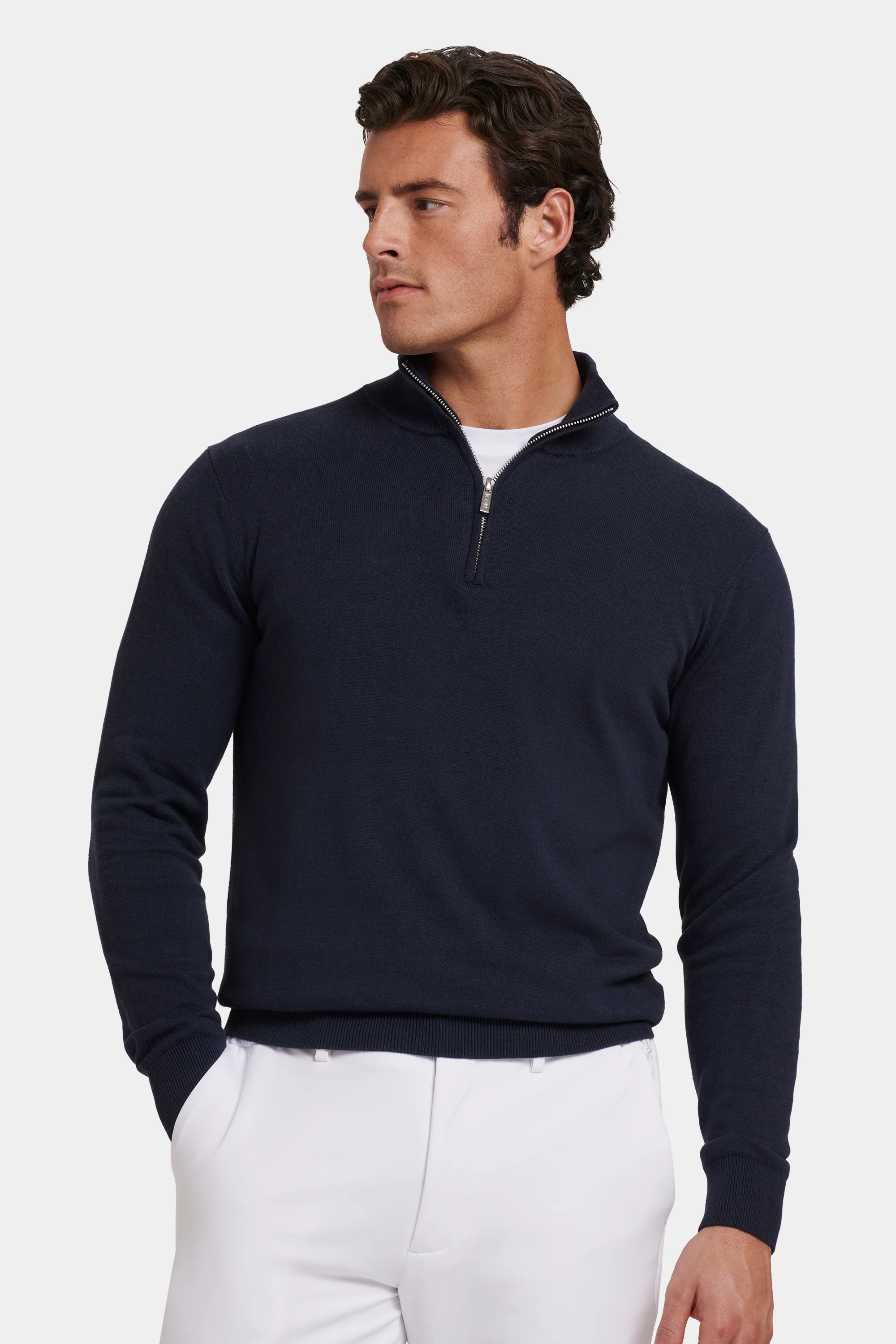 THE SANTONI QUARTER ZIP SWEATER - Image 6